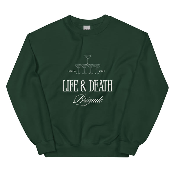 Felpa stampata autunnale Life & Death Brigade